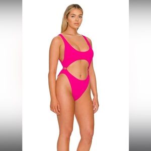 american always fits monokini hawaiian pink size 5/6 (or 18/20 US)